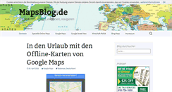 Desktop Screenshot of mapsblog.de