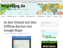 Tablet Screenshot of mapsblog.de